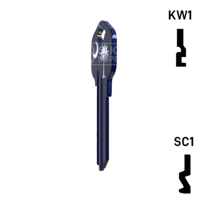 Happy Keys- South Carolina Flag SC1 Key (Choose Keyway) Residential-Commercial Key Howard Keys