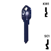 Happy Keys- South Carolina Flag SC1 Key (Choose Keyway) Residential-Commercial Key Howard Keys