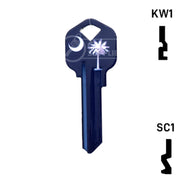 Happy Keys- South Carolina Flag SC1 Key (Choose Keyway) Residential-Commercial Key Howard Keys