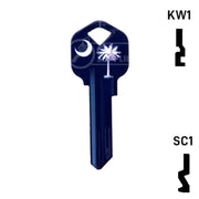 Happy Keys- South Carolina Flag SC1 Key (Choose Keyway) Residential-Commercial Key Howard Keys