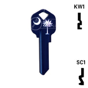 Happy Keys- South Carolina Flag SC1 Key (Choose Keyway) Residential-Commercial Key Howard Keys
