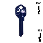 Happy Keys- South Carolina Flag SC1 Key (Choose Keyway) Residential-Commercial Key Howard Keys