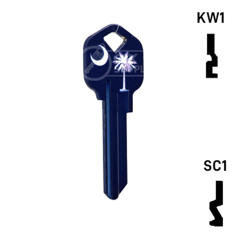 Happy Keys- South Carolina Flag SC1 Key (Choose Keyway) Residential-Commercial Key Howard Keys