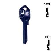 Happy Keys- South Carolina Flag SC1 Key (Choose Keyway) Residential-Commercial Key Howard Keys