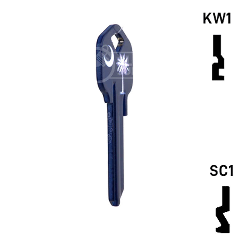 Happy Keys- South Carolina Flag SC1 Key (Choose Keyway) Residential-Commercial Key Howard Keys