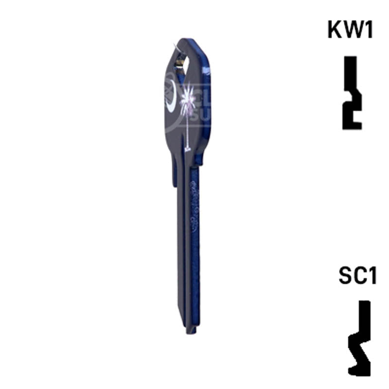 Happy Keys- South Carolina Flag SC1 Key (Choose Keyway) Residential-Commercial Key Howard Keys