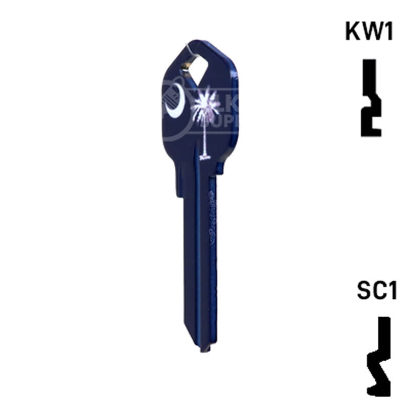 Happy Keys- South Carolina Flag SC1 Key (Choose Keyway) Residential-Commercial Key Howard Keys