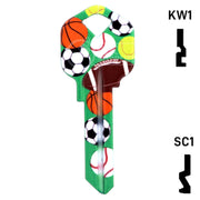 Happy Keys- Sports Key (Choose Keyway) Residential-Commercial Key Howard Keys