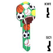 Happy Keys- Sports Key (Choose Keyway) Residential-Commercial Key Howard Keys