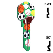 Happy Keys- Sports Key (Choose Keyway) Residential-Commercial Key Howard Keys