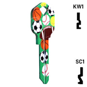 Happy Keys- Sports Key (Choose Keyway) Residential-Commercial Key Howard Keys