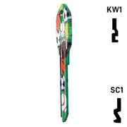 Happy Keys- Sports Key (Choose Keyway) Residential-Commercial Key Howard Keys