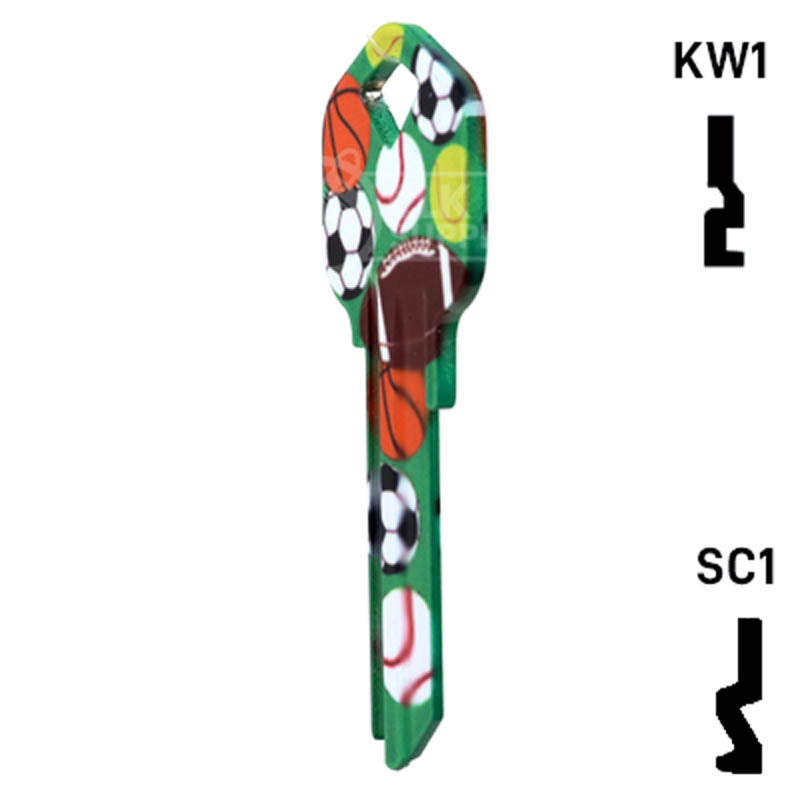 Happy Keys- Sports Key (Choose Keyway) Residential-Commercial Key Howard Keys