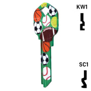 Happy Keys- Sports Key (Choose Keyway) Residential-Commercial Key Howard Keys