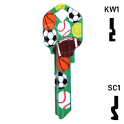 Happy Keys- Sports Key (Choose Keyway) Residential-Commercial Key Howard Keys
