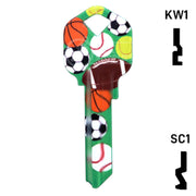 Happy Keys- Sports Key (Choose Keyway) Residential-Commercial Key Howard Keys