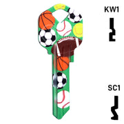 Happy Keys- Sports Key (Choose Keyway) Residential-Commercial Key Howard Keys