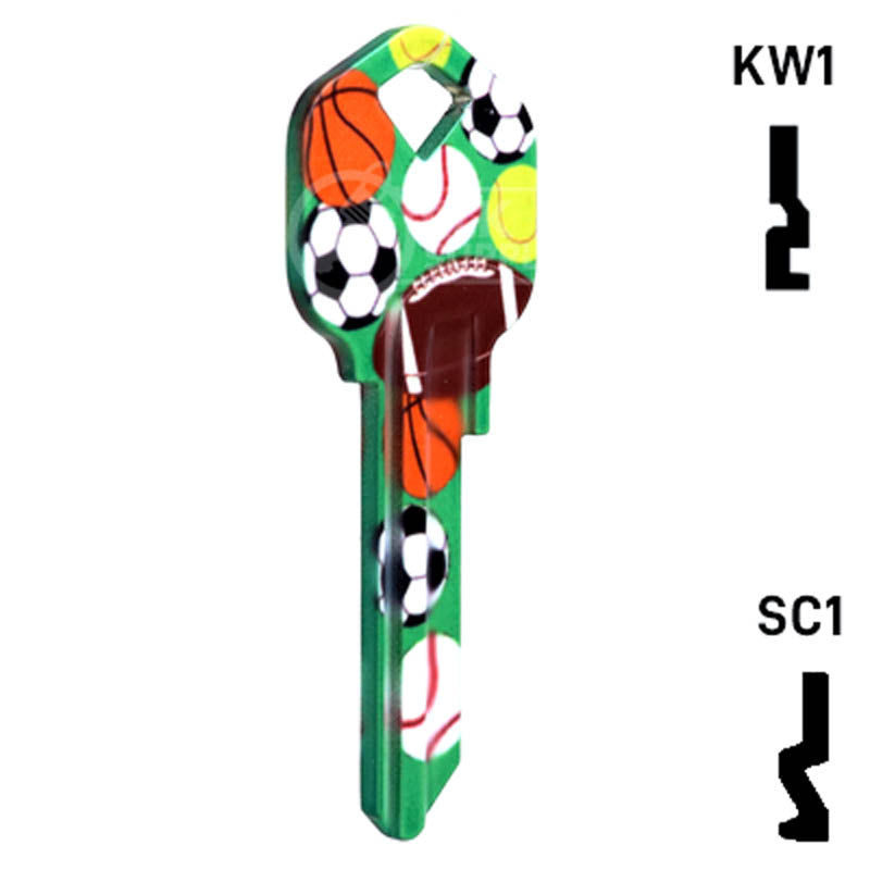 Happy Keys- Sports Key (Choose Keyway) Residential-Commercial Key Howard Keys