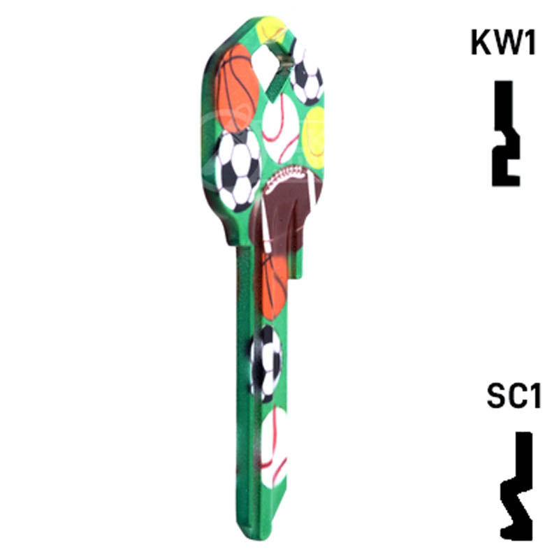 Happy Keys- Sports Key (Choose Keyway) Residential-Commercial Key Howard Keys