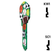 Happy Keys- Sports Key (Choose Keyway) Residential-Commercial Key Howard Keys