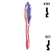 Happy Keys- Stars N Stripes (Choose Keyway) Residential-Commercial Key Howard Keys