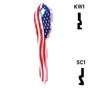 Happy Keys- Stars N Stripes (Choose Keyway) Residential-Commercial Key Howard Keys