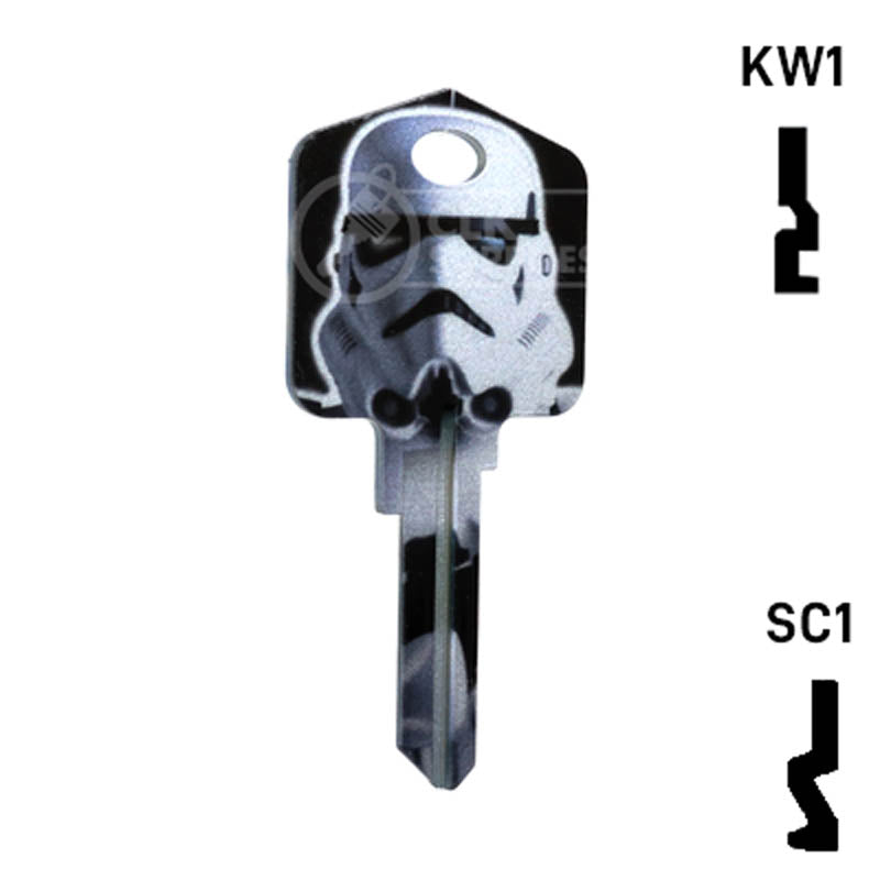 Happy Keys- Stormtroopers Key (Choose Keyway) Residential-Commercial Key Howard Keys