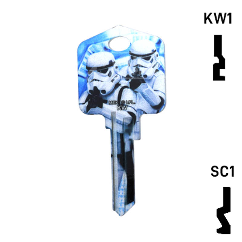 Happy Keys- Stormtroopers Key (Choose Keyway) Residential-Commercial Key Howard Keys
