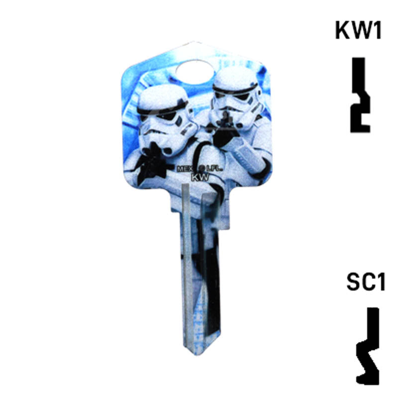 Happy Keys- Stormtroopers Key (Choose Keyway) Residential-Commercial Key Howard Keys