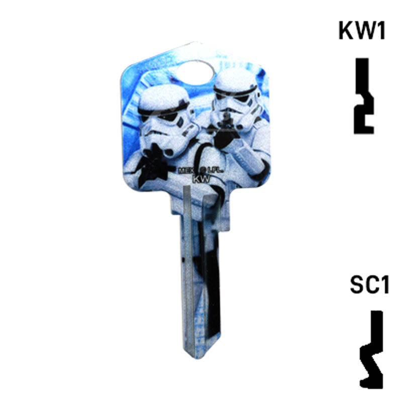 Happy Keys- Stormtroopers Key (Choose Keyway) Residential-Commercial Key Howard Keys