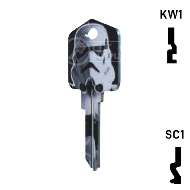 Happy Keys- Stormtroopers Key (Choose Keyway) Residential-Commercial Key Howard Keys