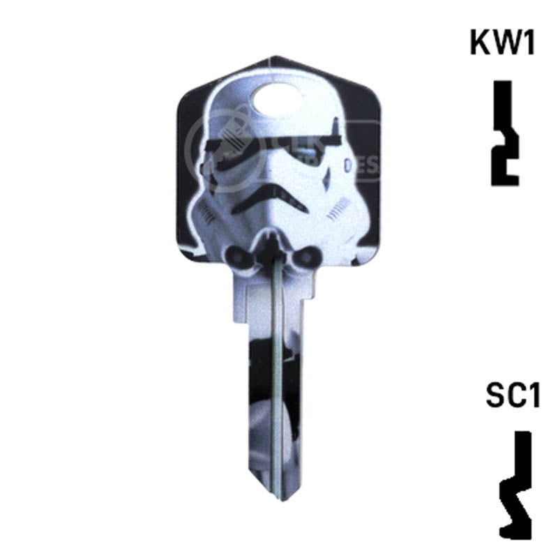 Happy Keys- Stormtroopers Key (Choose Keyway) Residential-Commercial Key Howard Keys