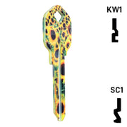 Happy Keys- Sunflowers Key (Choose Keyway) Residential-Commercial Key Howard Keys
