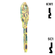 Happy Keys- Sunflowers Key (Choose Keyway) Residential-Commercial Key Howard Keys