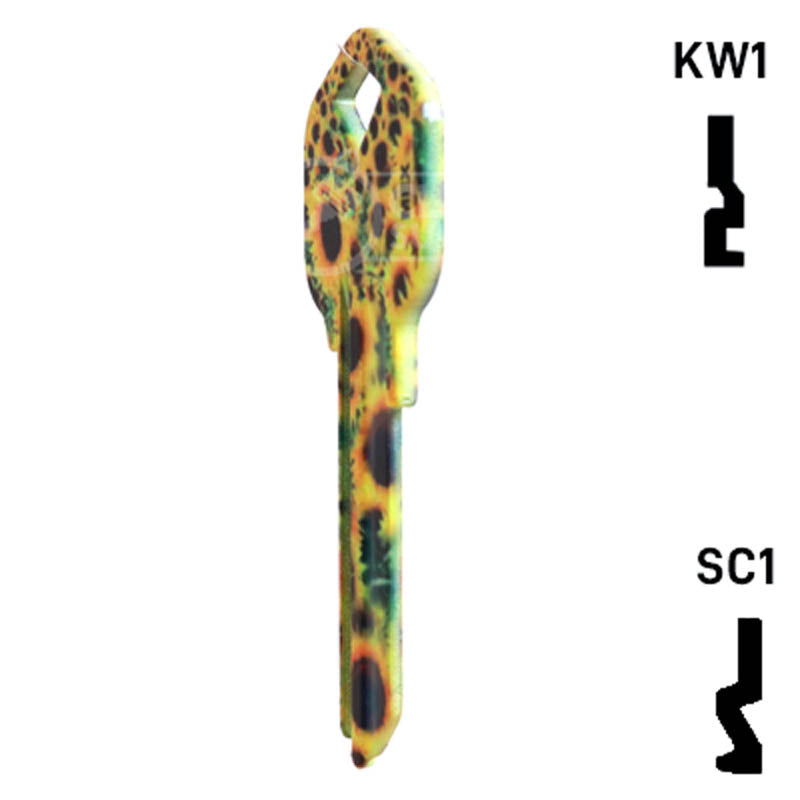 Happy Keys- Sunflowers Key (Choose Keyway) Residential-Commercial Key Howard Keys