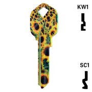 Happy Keys- Sunflowers Key (Choose Keyway) Residential-Commercial Key Howard Keys