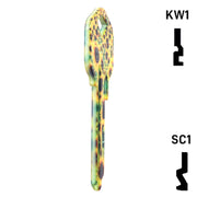 Happy Keys- Sunflowers Key (Choose Keyway) Residential-Commercial Key Howard Keys
