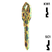 Happy Keys- Sunflowers Key (Choose Keyway) Residential-Commercial Key Howard Keys