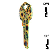 Happy Keys- Sunflowers Key (Choose Keyway) Residential-Commercial Key Howard Keys