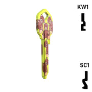 Happy Keys- Teddy Bear Key (Choose Keyway) Residential-Commercial Key Howard Keys