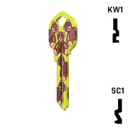 Happy Keys- Teddy Bear Key (Choose Keyway) Residential-Commercial Key Howard Keys