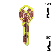Happy Keys- Teddy Bear Key (Choose Keyway) Residential-Commercial Key Howard Keys