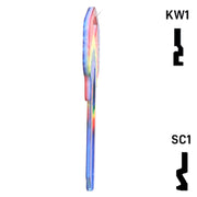 Happy Keys- Tie-Dye Key (Choose Keyway) Residential-Commercial Key Howard Keys