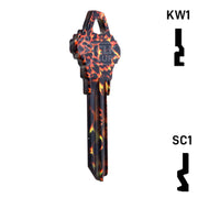 Happy Keys- Tiger Print Key (Choose Keyway) Residential-Commercial Key Howard Keys