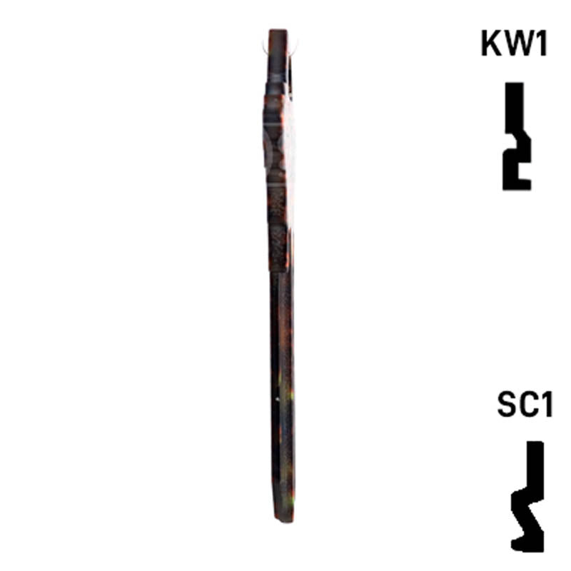 Happy Keys- Tiger Print Key (Choose Keyway) Residential-Commercial Key Howard Keys