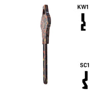 Happy Keys- Tiger Print Key (Choose Keyway) Residential-Commercial Key Howard Keys