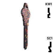 Happy Keys- Tiger Print Key (Choose Keyway) Residential-Commercial Key Howard Keys