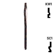 Happy Keys- Tiger Print Key (Choose Keyway) Residential-Commercial Key Howard Keys