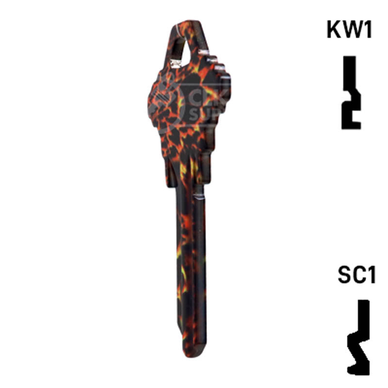 KWhiteTiger　13枚 Happy Keys- Tiger Print Key (Choose Keyway) — CLK Supplies