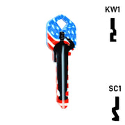 Happy Keys- US Salute Key (Choose Keyway) Residential-Commercial Key Howard Keys